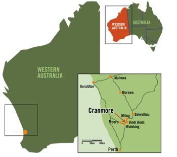  Location map of Cranmore 